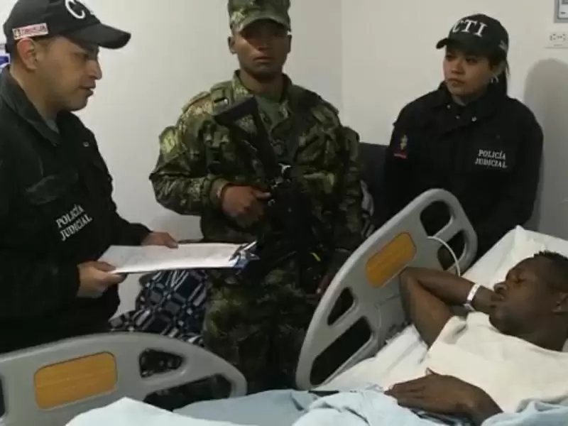 En un centro hospitalario de Ipiales se capturo a uno de los presuntos responsables del homicidio