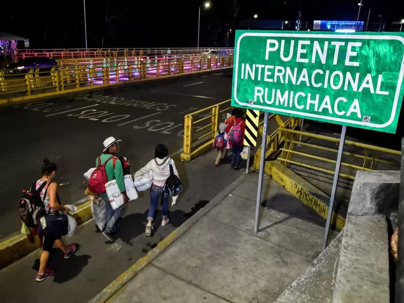 internacional de Rumichaca, frontera con Ecuador