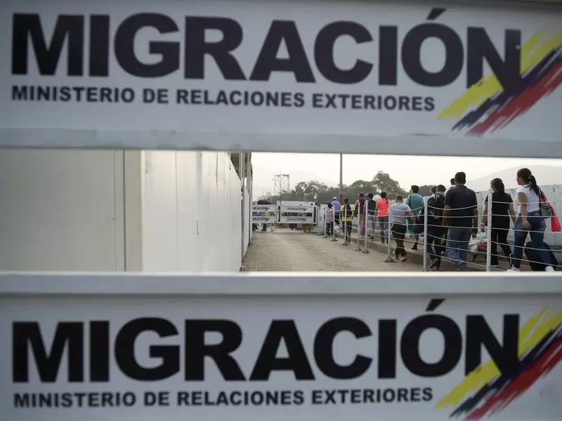 Migración en la frontera entre Colombia y Venezuela.