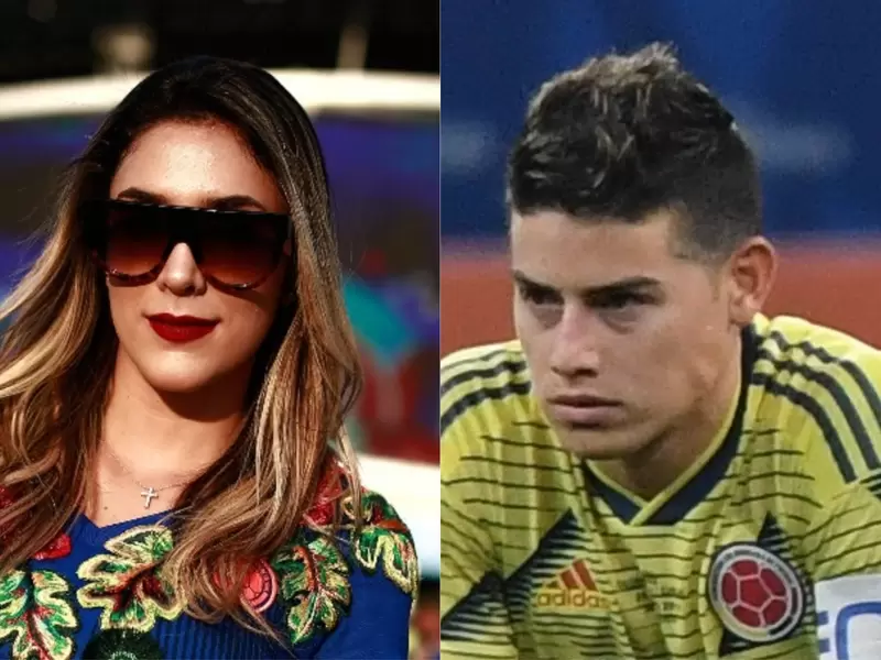 Daniela Ospina y James Rodríguez Daniela Ospina y James Rodríguez