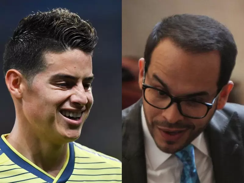 James Rodríguez y Abelardo de la Espriella James Rodríguez y Abelardo de la Espriella