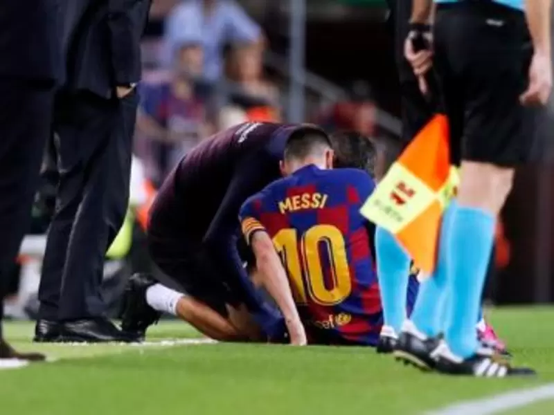 LIONES MESSI SALIÓ LESIONADO LIONES MESSI SALIÓ LESIONADO