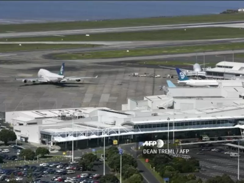 Aeropuerto Internacional de Auckland, en Nueva Zelanda.
