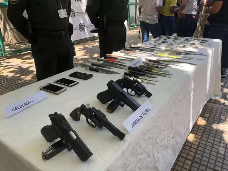 Armas hurtadas en Santa Marta