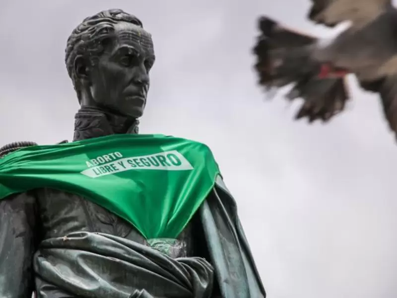 Campaña para que el aborto sea "legal y seguro" en Colombia.