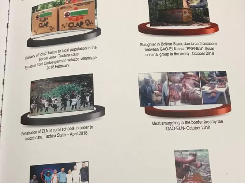 Foto del ELN en el informe