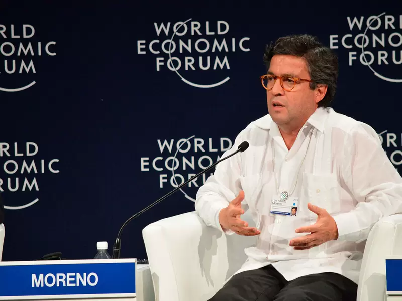 Luis Alberto Moreno, presidente del Banco Interamericano de Desarrollo (BID), el 7 de mayo de 2015 en Cancún (México)