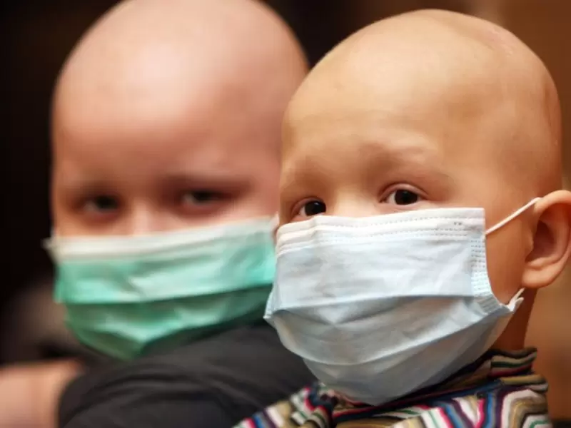 Niños con cáncer.