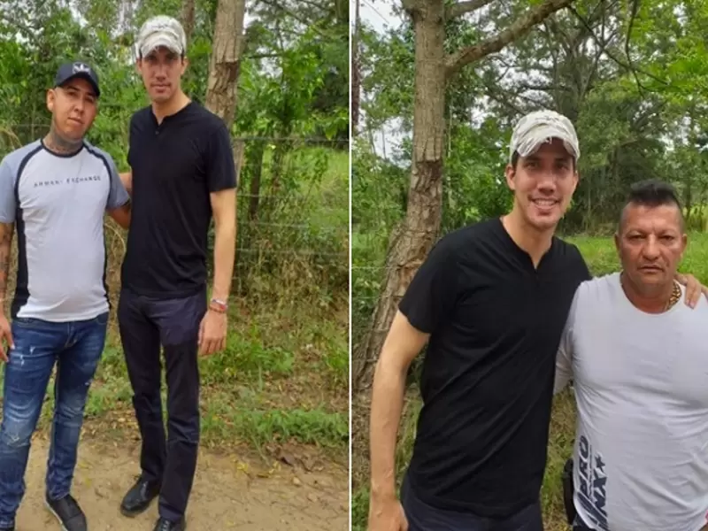 Guaidó con comandantes de los Rastrojos