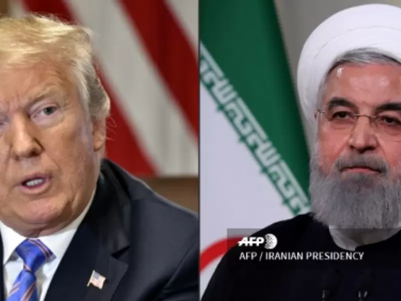 Donald Trump y Hasán Rohaní Donald Trump y Hasán Rohaní