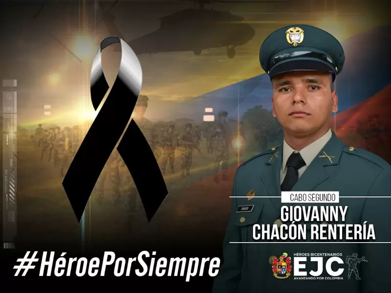 Suboficial asesinado en Valdivia, Antioquia