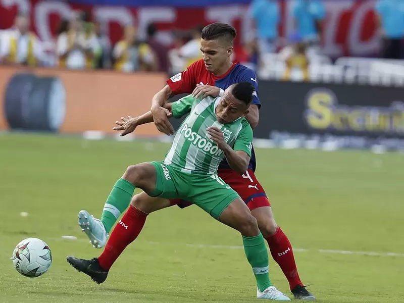 Vladimir Hernández, jugador de Nacional vs Medellín