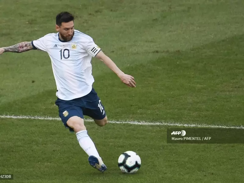 Leo Messi con la camiseta de la selección de Argentina Leo Messi con la camiseta de la selección de Argentina