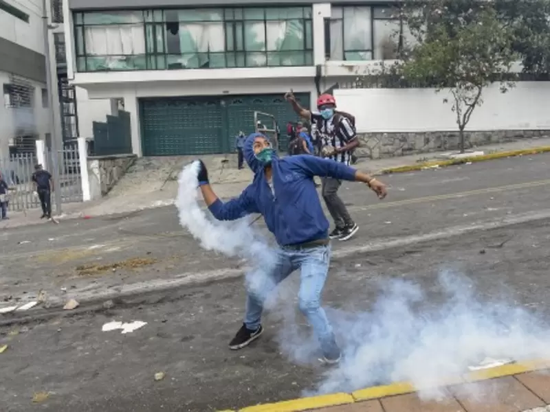 Protestas ecuador vandalismo