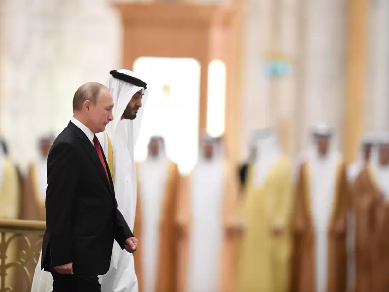 Vladimir Putin, presidente ruso, en Abu Dabi