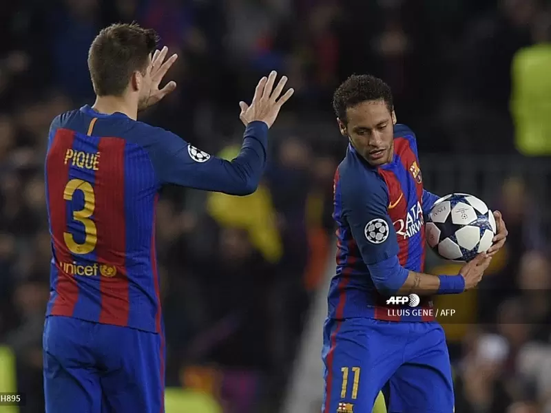 Gerard Piqué y Neymar Jr en el FC Barcelona Gerard Piqué y Neymar Jr en el FC Barcelona