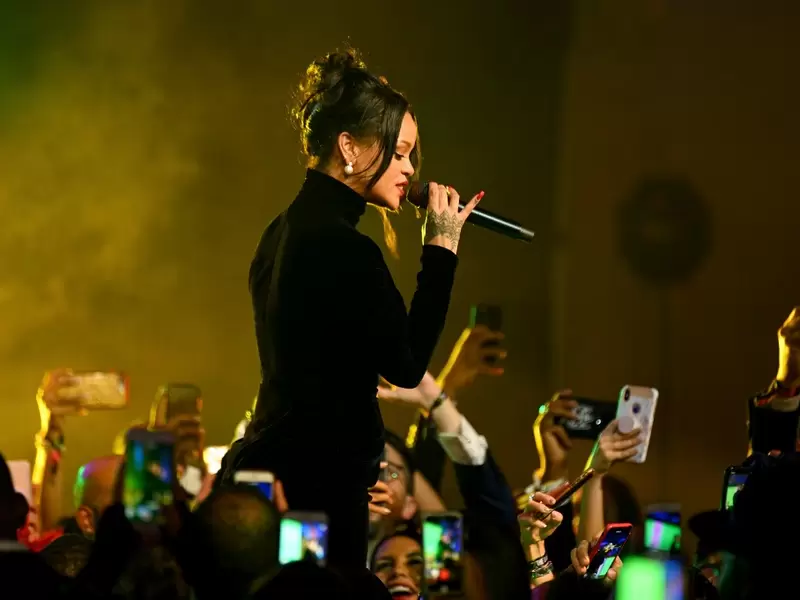 La cantante Rihanna La cantante Rihanna