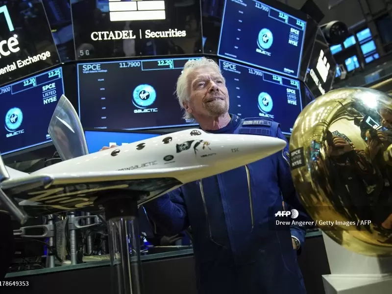 Richard Branson con Virgin Galactic