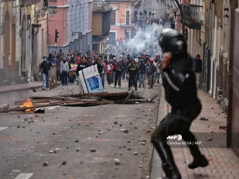 Violentas protestas en Ecuador