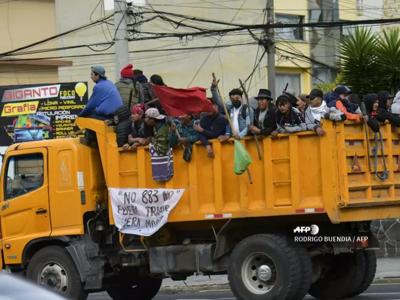 Violentas protestas en Ecuador