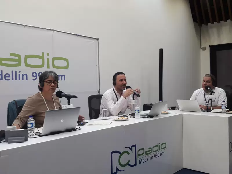 Gerente del Grupo EPM, Jorge Londoño, en la Gira RCN Radio.