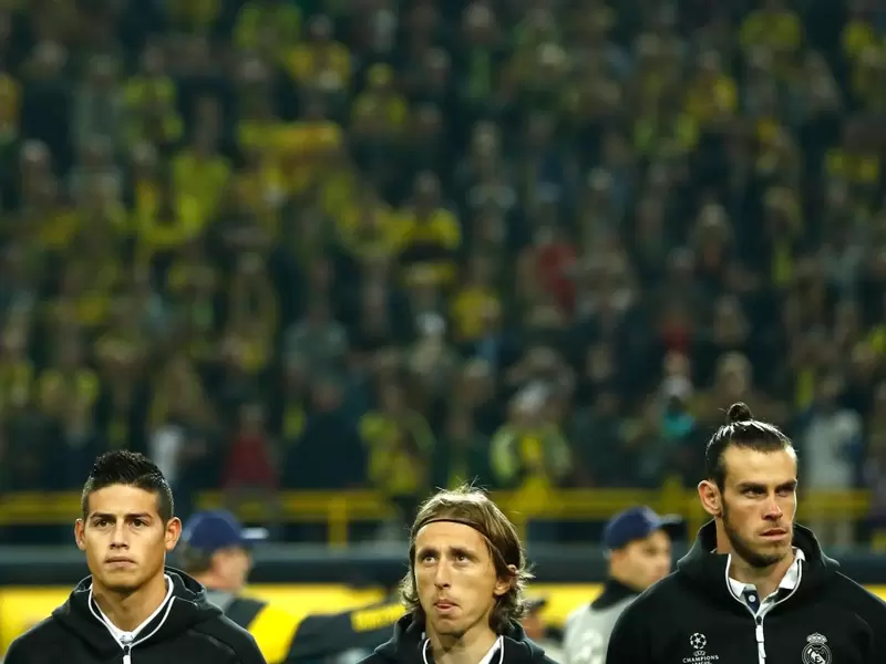 James, Modric y Bale James, Modric y Bale