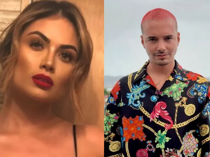 Sara Uribe y J Balvin Sara Uribe y J Balvin