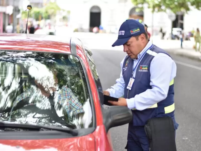 Agente de tránsito de Ibagué. Ilustración.