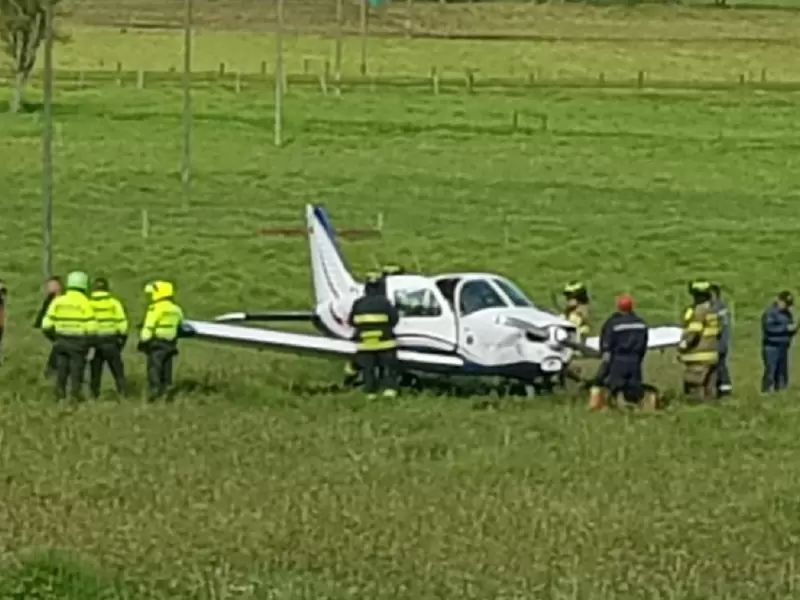 Cae avioneta en Bogotá