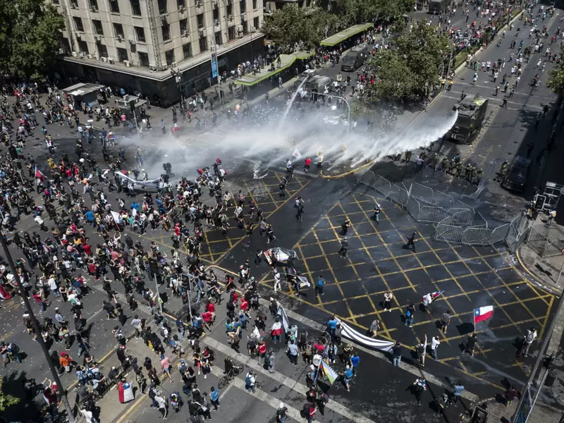 Violentas protestas en Chile