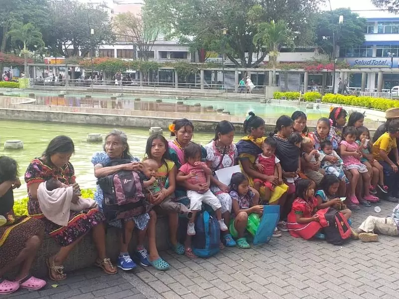 Indígenas desplazados del Chocó Alto Andagueda