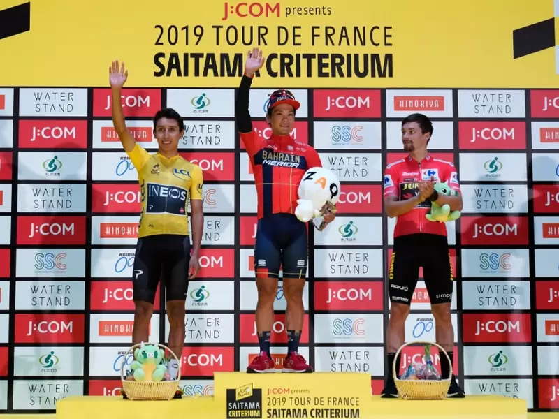 Egan Bernal, podio en el Critérium de Saritama (Japón)