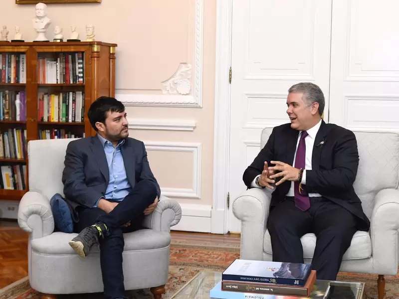 Jaime Pumajero e Iván Duque