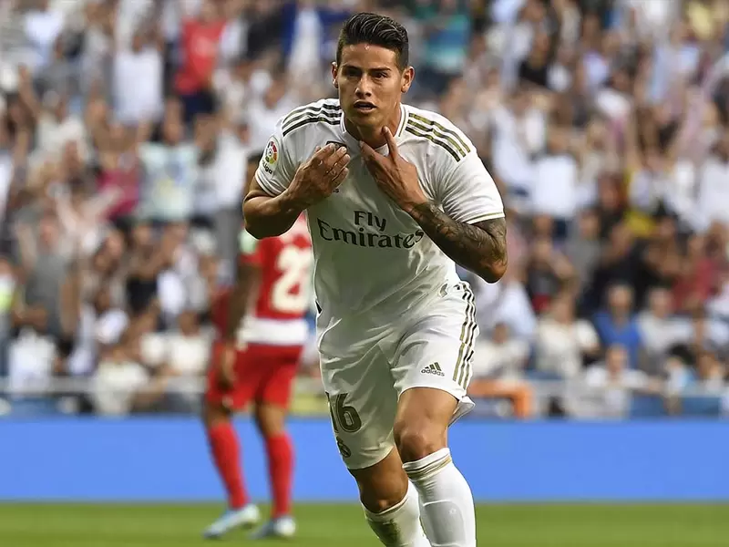 James Rodríguez, jugador del Real Madrid