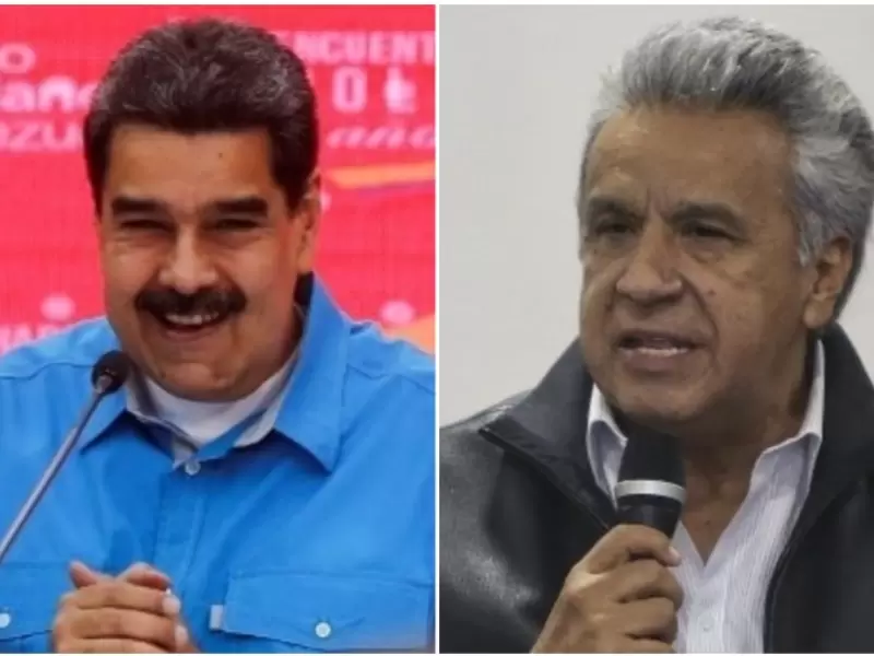Nicolás Maduro y Lenín Moreno