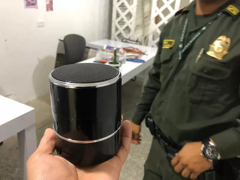 Elementos hallados en sede de Andrés Guerra