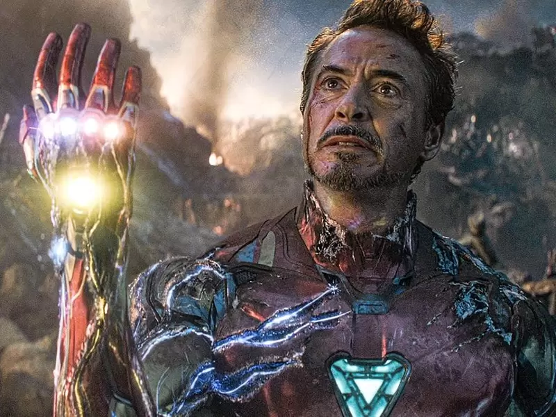 Robert Downey Jr. como Iron Man (Tony Stark) en Avengers: Endgame Robert Downey Jr. como Iron Man (Tony Stark) en Avengers: Endgame
