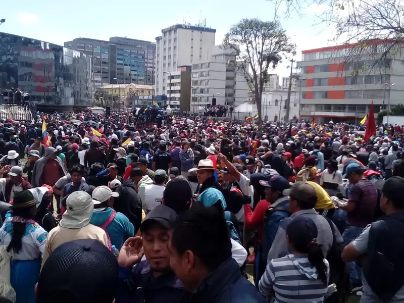 Indígenas se preparan para la gran marcha en Quito