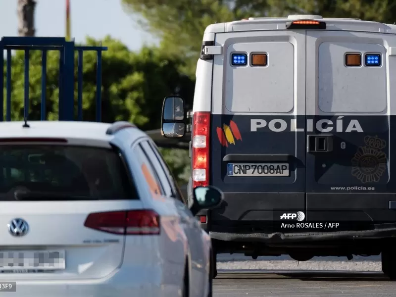 Vehículo de la policía española