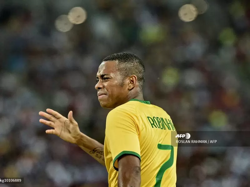 Robinho en su tiempo con la selección de Brasil Robinho en su tiempo con la selección de Brasil
