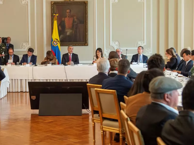 Reuniones del presidente Iván Duque con distintos sectores en la Casa de Nariño