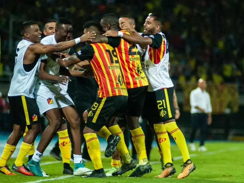 Deportivo Pereira celebrando Deportivo Pereira celebrando