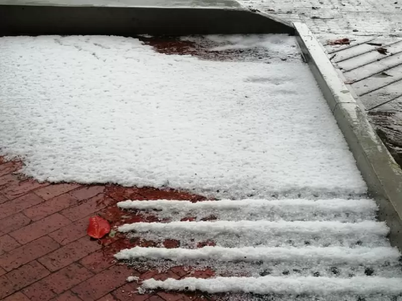Granizada en Bogotá Granizada en Bogotá