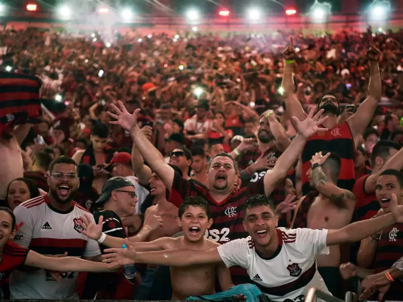 Hinchas de Flamengo celebran la Libertadores Hinchas de Flamengo celebran la Libertadores
