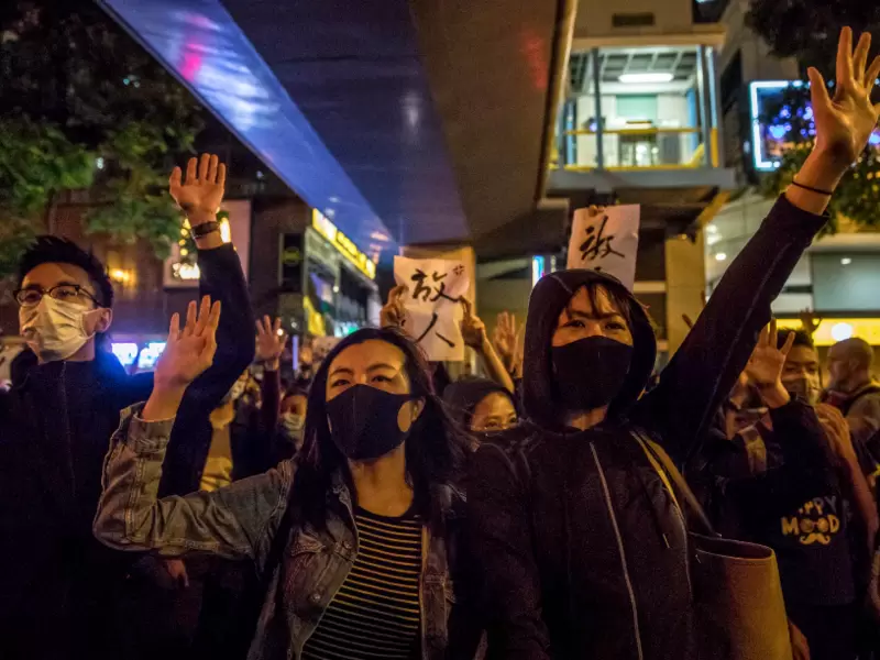 Manifestaciones pacíficas en Hong Kong