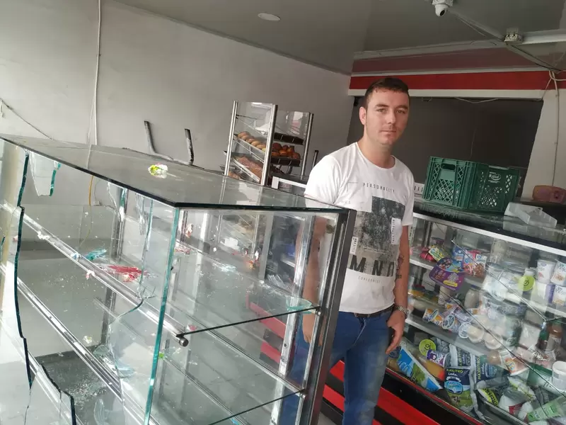 Makros Pan, en el oriente de Cali, fue una de las panaderías saqueadas y vandalizadas Makros Pan