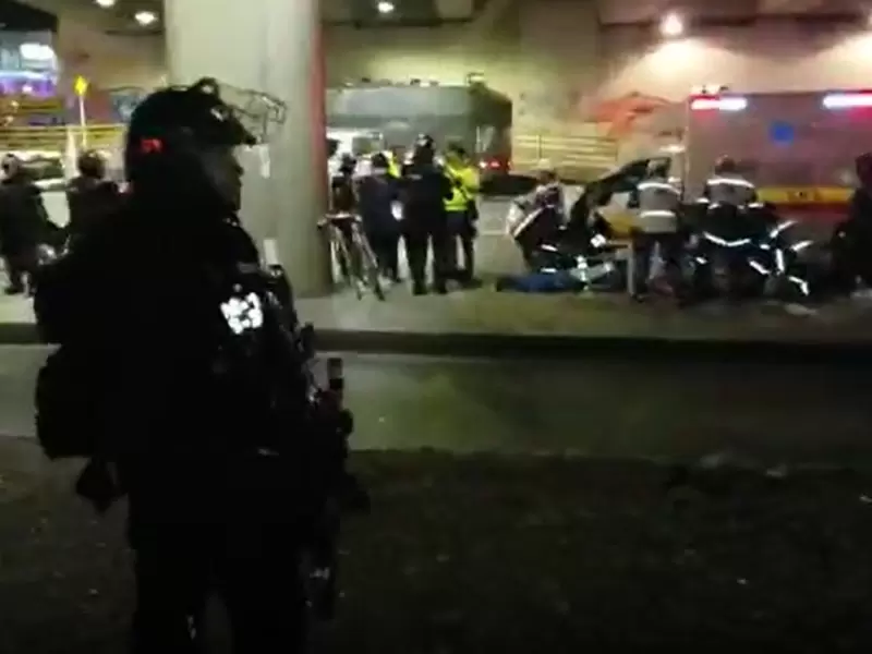 Joven cayó de un puente en el norte de Bogotá