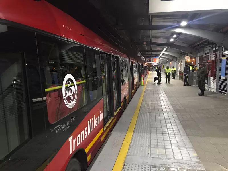 Transmilenio al norte de Bogotá, sin operación en la madrugada del 22 de noviembre