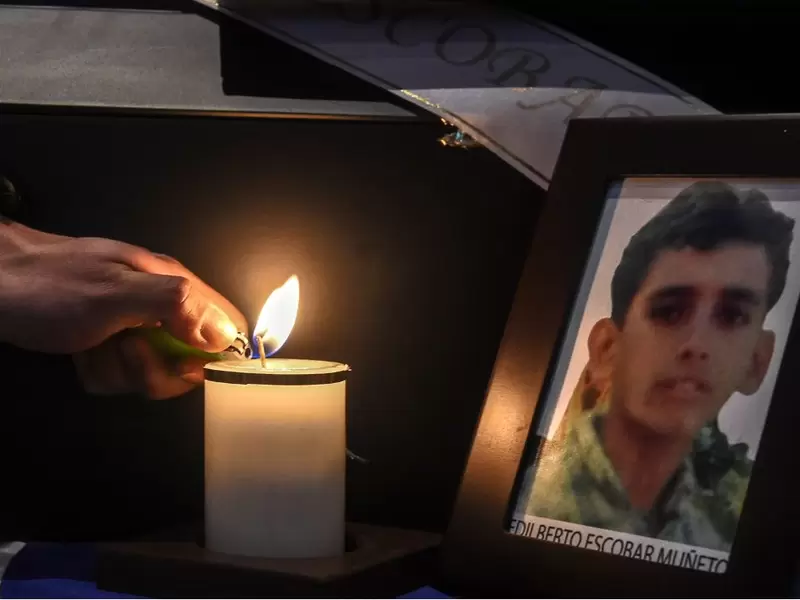Víctimas del conflicto armado en Colombia.