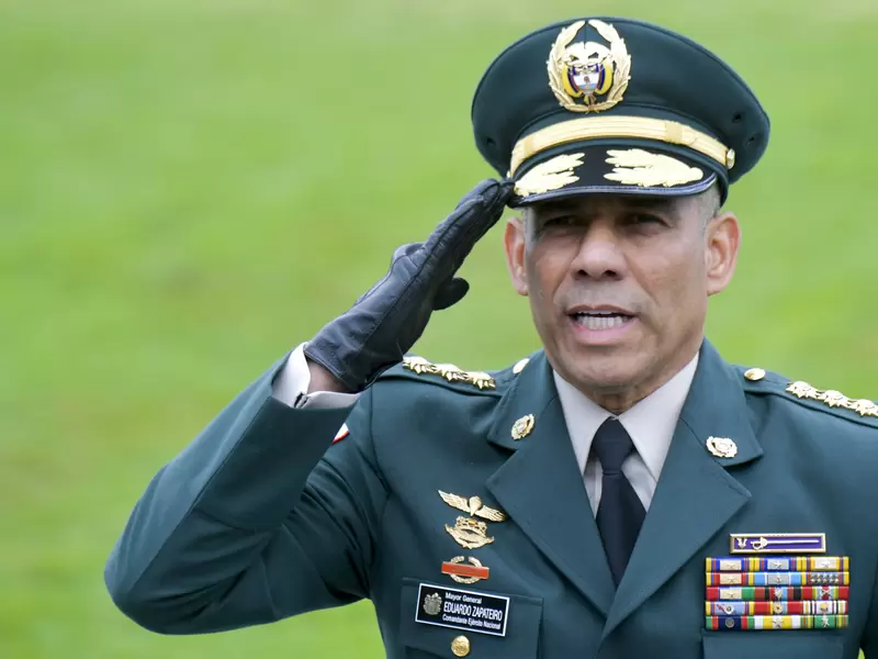 Eduardo Zapateiro, comandante del Ejército Nacional.